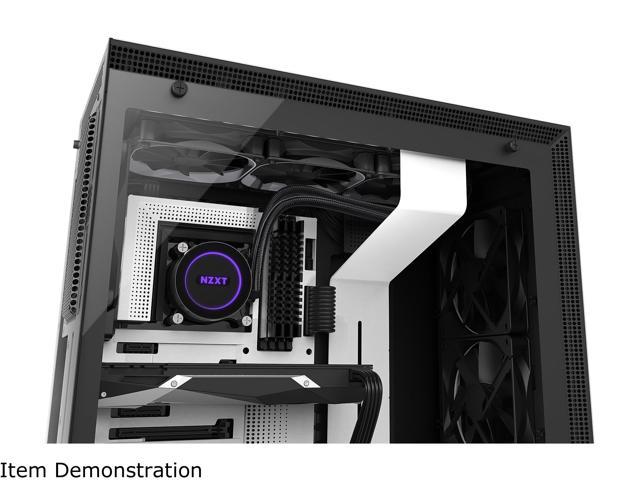 Nzxt Kraken X72 360mm All In One Rgb Cpu Liquid Cooler Cam Powered Infinity Mirror Design Performance Engineered Pump Reinforced Extended Tubing Aer P1mm Radiator Fan 3 Included Newegg Com