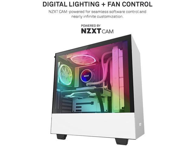 NZXT HF-2814C-DW RGB LED White Aer RGB 2 PWM 1500RPM Fan Twin Stater ...