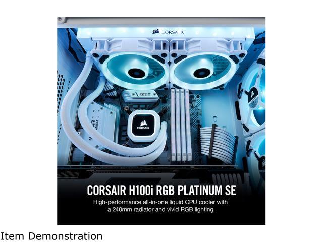 Corsair Hydro Series, H100i RGB Platinum SE, CPU Radiator - Newegg.com