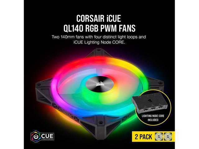 gasformig Lima naturlig CORSAIR QL Series, iCUE QL140 RGB, 140mm Fan - Newegg.com