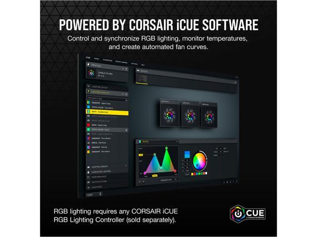 CORSAIR iCUE SP120 RGB ELITE Performance 120mm PWM Single Fan, CO