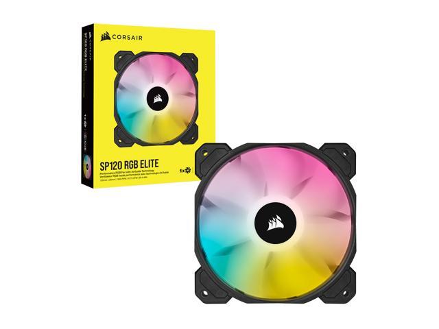 CORSAIR iCUE SP120 RGB ELITE Performance 120mm PWM Single Fan, CO-9050108-WW