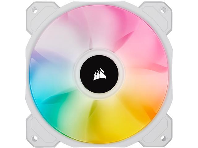CORSAIR iCUE SP120 RGB ELITE Performance 120mm White PWM Single Fan (CO-9050136-WW)