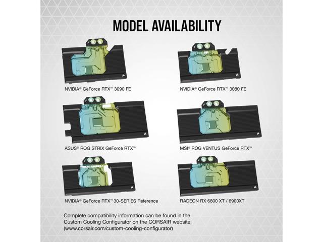 3090, 3080 Corsair Hydro X Series XG7 RGB 30-Series Ventus GPU Water Block