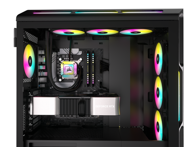 CORSAIR AF SLIM Series, AF120 RGB SLIM, 120mmx15mm Fluid Dynamic RGB ...