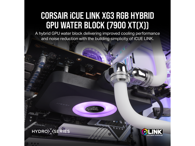 CORSAIR iCUE LINK XG3 RGB Hybrid GPU Water Block - Hybrid Custom ...