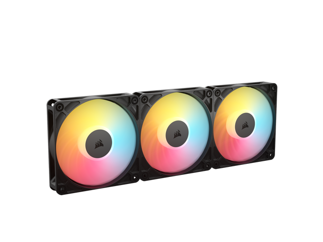 CORSAIR RS120-R ARGB 120mm PWM Reverse Fans Triple Pack – Reverse Fan  Blade – Eight Vibrant RGB LEDs – Magnetic Dome Bearing – Daisy-Chain 4-Pin  PWM and +5V ARGB Connections
