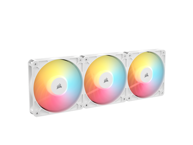 CORSAIR RS120-R ARGB 120mm PWM Reverse Fans Triple Pack – White – Reverse  Fan Blade – Eight Vibrant RGB LEDs – Magnetic Dome Bearing – Daisy-Chain 4-Pin  PWM and +5V ARGB Connections