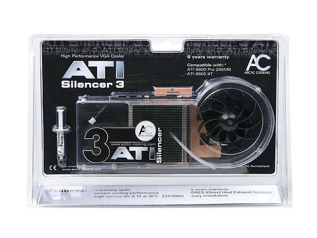 ARCTIC COOLING ATI silencer 3 Ceramic VGA Cooler for ATI 9800 - Newegg.com