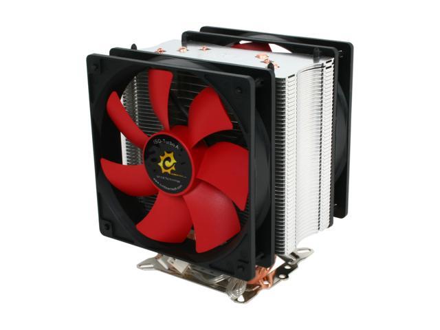 Sunbeam Twister 120 CW-TWI-120-SV 120mm x 2 MFDB CPU Cooler with Rheosmart PCI fan controller, free TX-4 Thermal Paste Included Inside
