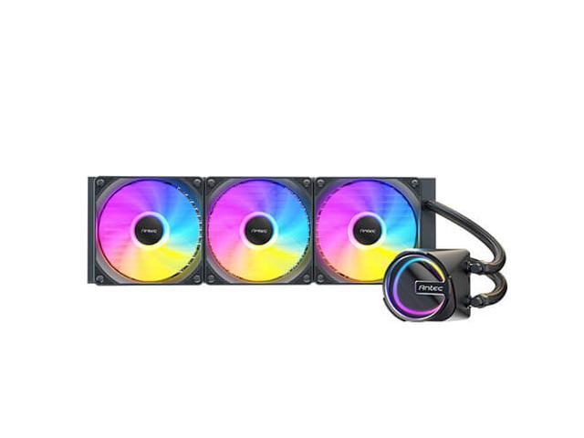 Antec Skeleton 360 ARGB Liquid CPU Cooler, 360mm Radiator, 3 x 120mm PWM ARGB Fans, Hydraulic Bearing, Copper Base, Intel LGA 115X/1200/1700/20XX, AMD AM4/AM5, Black