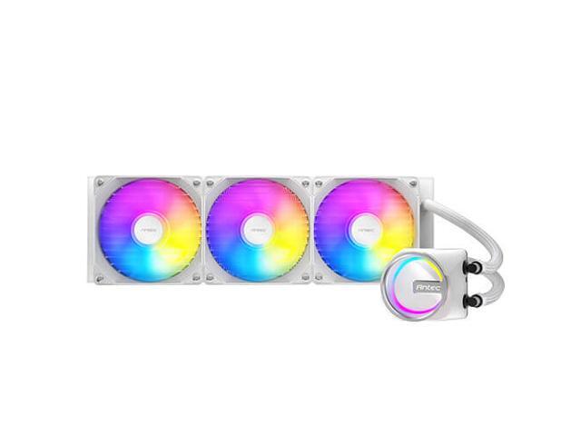 Antec Skeleton 360 ARGB White Liquid CPU Cooler, 360mm Radiator, 3 x 120mm PWM ARGB Fans, Hydraulic Bearing, Copper Base, Intel LGA 115X/1200/1700/20XX, AMD AM4/AM5