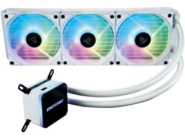 Enermax LIQMAX III 360 ARGB White, All-in-one CPU Liquid Cooler for AM4 / LGA 1700/1200/1151, 360mm Radiator, Dual-Chamber Water Block, ARGB Fan LGA 1700 Compatible