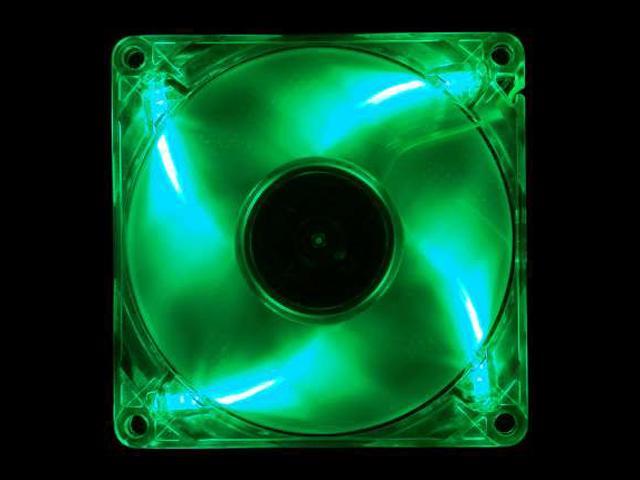 HIPER HFF-1G08N Green LED 80mm Transparent Case Fan