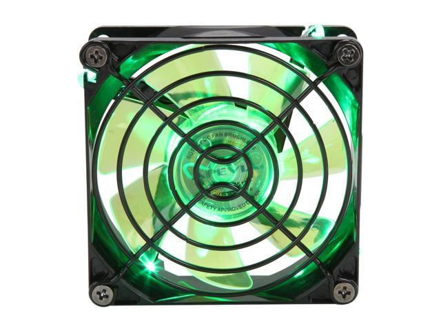 APEVIA CF8SL-BGN 80mm Green LED Case Fan w/Grill