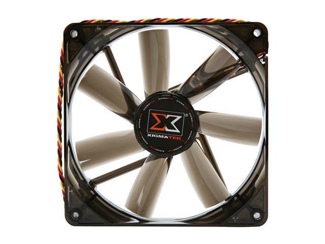 XIGMATEK FCB (Fluid Circulative Bearing) Cooling System XLF XLF-F1455 140mm White LED Black  Case Fan PSU Molex Adapter/extender included
