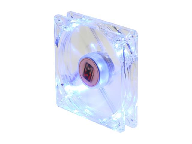 XIGMATEK FCB (Fluid Circulative Bearing) Cooling System Crystal Series CLF-F1251 120mm Blue LED Case Fan  PSU Molex Adapter/extender included