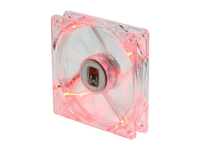 XIGMATEK FCB (Fluid Circulative Bearing) Cooling System Crystal Series CLF-F1252 120mm Red LED Case Fan PSU Molex Adapter/extender included