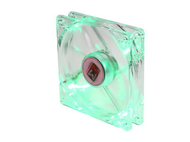 XIGMATEK FCB (Fluid Circulative Bearing) Cooling System Crystal Series CLF-F1253 120mm Green LED Case Fan PSU Molex Adapter/extender included