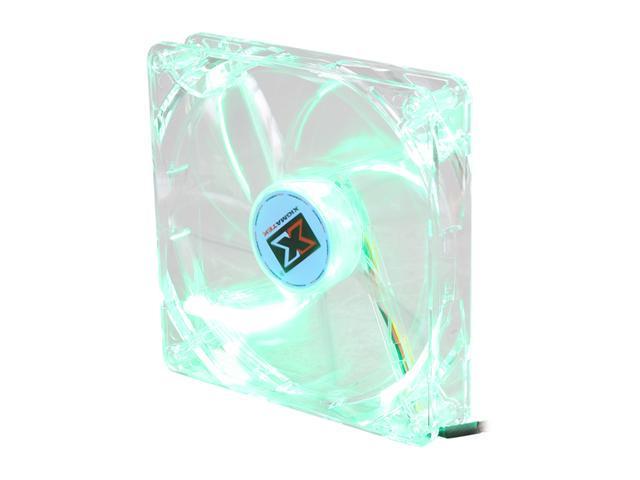XIGMATEK FCB (Fluid Circulative Bearing) Cooling System Crystal Series CLF-F1453 140mm Green LED Case Fan PSU Molex Adapter/extender included
