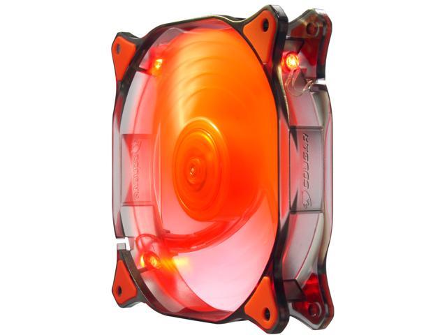 COUGAR 12CM CFD Red LED Hydraulic (Liquid) Bearing Ultra Silent Fan 1200RPM, 64.4CFM, 16.6dBA