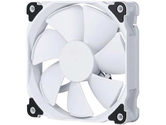 Phanteks 120mm MP PWM Fan, High Static Pressure, Optimized for Silence, Sleeved Daisy-Chain Cables, White Blades, White Frame, PH-F120MP_WT02