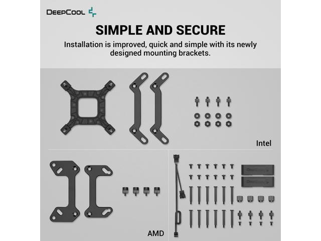 DeepCool LT720 液体クーラー 360mm 第 4 世代デュアルチャンバー