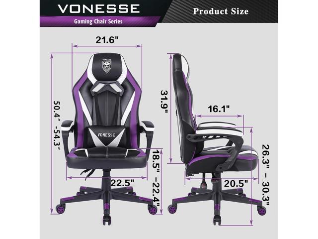 vonhesse purple gaming chair