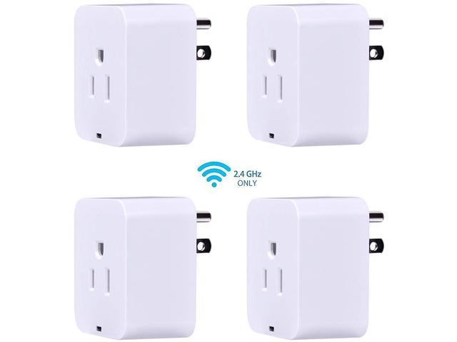 Control Your Devices from Anywhere Via Free APP TOP-MAX Mini Outlet Work with  Alexa Echo and Google Assistant UL Listed with Timing Function WiFi Smart Plug with USB Port