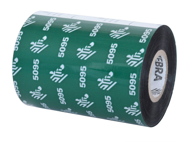 Zebra Performance Ribbon Zebra Resin Ribbon 6.85inx1476ft 5095 High Performance 1in core ...