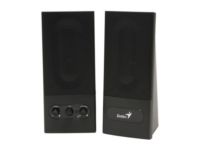Genius SP-F200 2.0 Black F-Series Stereo Speakers - Newegg.com