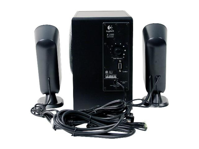 Logitech X 230 2 1 Black Speaker System Newegg Logitech X 230 2 1 Black Speaker System Newegg