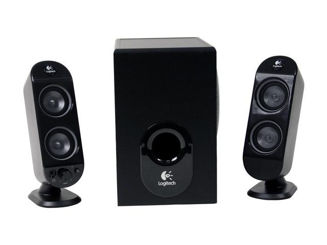 Logitech X-230 32 watts RMS 2.1 Black Speaker System - OEM