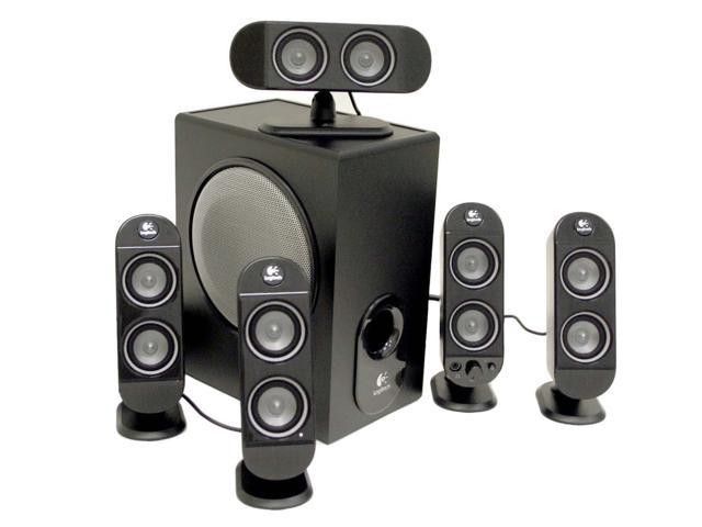 Logitech X-530 70 watts 5.1 Black Speaker System Speakers