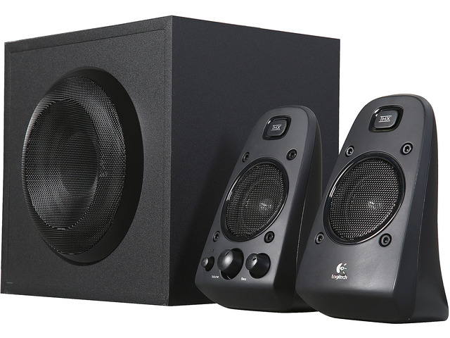 Enceintes Logitech Z623 2.1 - 200 Watts RMS, Certifiées THX - Son Puissant Pour Musique, Films, Jeux