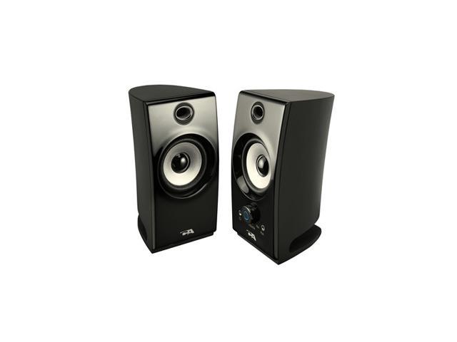 Cyber Acoustics CA-2022 2.0 2 Piece Amplified Desktop Speaker System ...