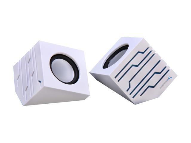 Sabrent SP-USLW White USB-Powered Stereo Speakers
