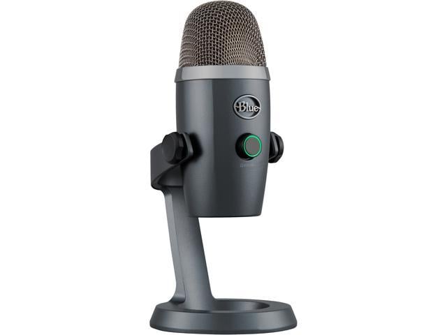 Blue Yeti Nano Premium USB Microphone for PC, Mac, Gaming, Recording, Streaming, Podcasting, Condenser Mic with Blue VO!CE Effects, Cardioid and Omni, No-Latency Monitoring - Shadow Grey