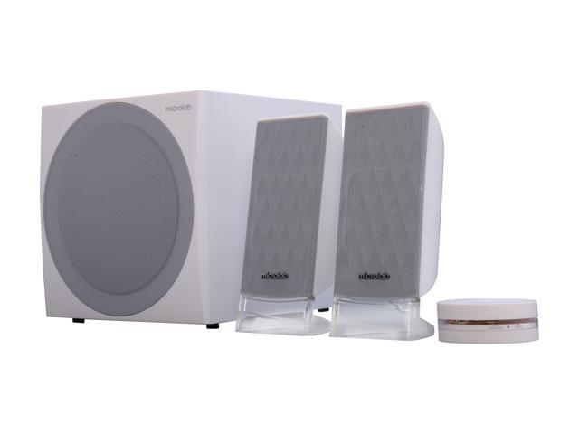 Microlab SP-FC20WH 85W 2.1 Powerful Subwoofer DSP Stereo Speakers (White)