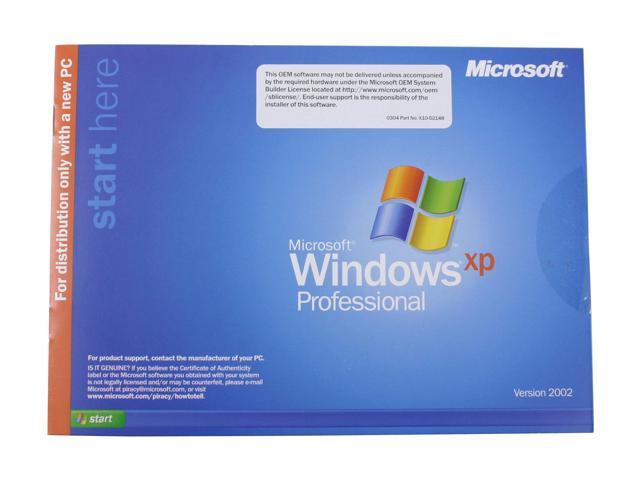 Microsoft Windows XP Professional With Service Pack 2 - OEM
