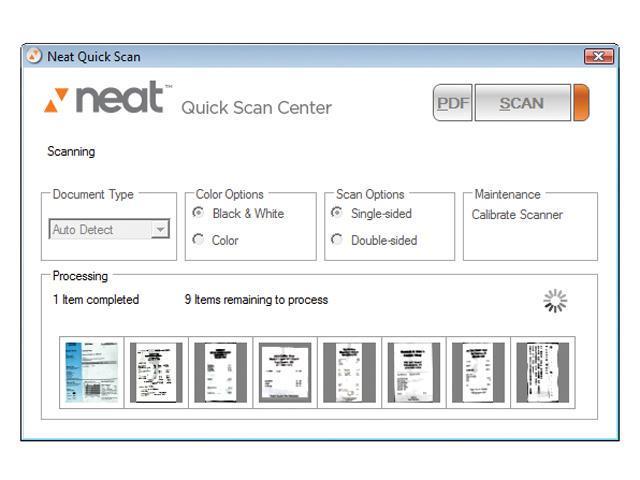 neat receipts calibration sheet pdf