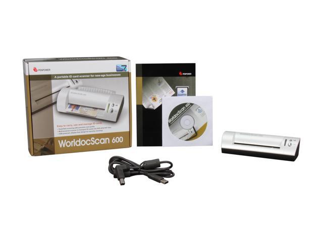 PenPower WorldocScan 600 Color Portable ID Card Scanner (WDS6001EN ...