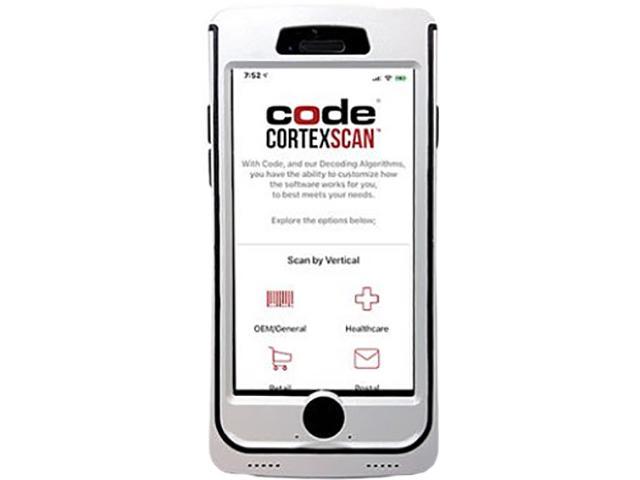 Code CR7020-PKXXU-8SE Code Reader Kit - CR7020 (iPhone 8/SE Case, Light Gray, Palm), Battery, 3-ft. Straight USB Cable