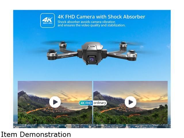 Holy Stone HS720E HS105 Upgraded 4K Camera Drone EIS GPS Quadcopter 2 Batteries 