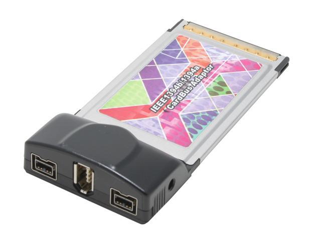 Koutech CBFW330 IEEE 1394 PCMCIA Card 2x FireWire 800 ports (1394b) 1x FireWire 400 port (1394a)