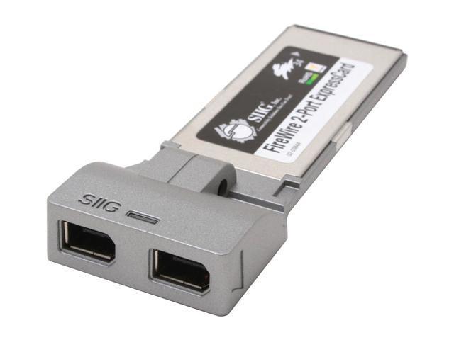 SIIG NN-EC2012-S1 IEEE 1394 ExpressCard 2 FireWire 400 (6-pin) ports