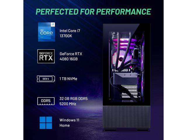  Skytech Gaming Azure Gaming PC Desktop – Intel Core i9 13900K  3.0 GHz, NVIDIA RTX 4090, 2TB NVME Gen4 SSD, 64GB DDR5 RAM RGB, 1000W Gold  PCIE 5.0 PSU, 360mm AIO