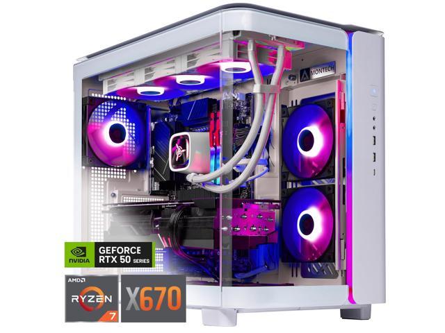 Skytech King 95 Gaming PC Desktop, Ryzen 7 7800X3D 4.2 GHz (5GHz Turbo), NVIDIA RTX 5090 32GB, 2TB Gen4 NVMe SSD, 64GB DDR5 RAM 6000 RGB, 1200W GOLD ATX 3 PSU, 360mm ARGB AIO , Wi-Fi, Win 11
