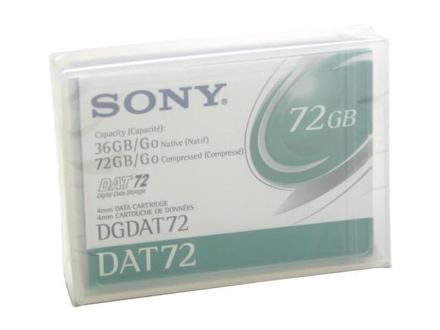 SONY DGDAT72 36/72GB DAT 72 Tape Media 1 Pack