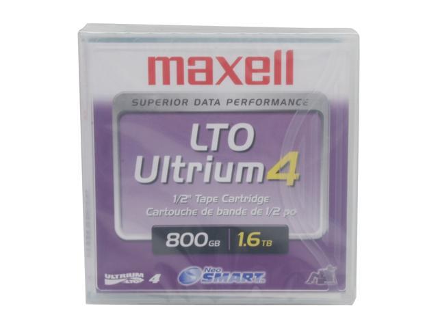 maxell 183906 800/1600GB LTO Ultrium 4 Tape Zip Media 1 Pack